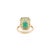 9.08Ct Claw Set Natural Green Emerald Solitaire Ring Size 5 in 18k Yellow Gold For Sale - Image 10 of 17