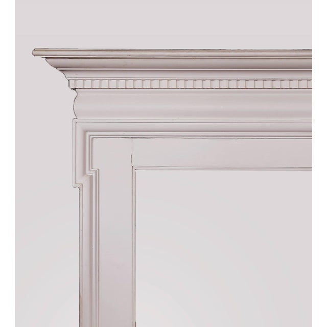 English Antique English Mantel With Moulding and Dentil Trim For Sale - Image 3 of 9