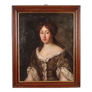 Female Portrait, Oil on Canvas, Framed For Sale