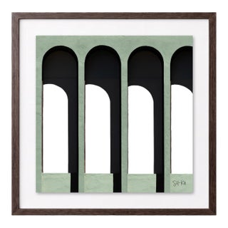 “Walden 05” Giclee Archival Pigment Print 24x24 Framed in Walnut For Sale