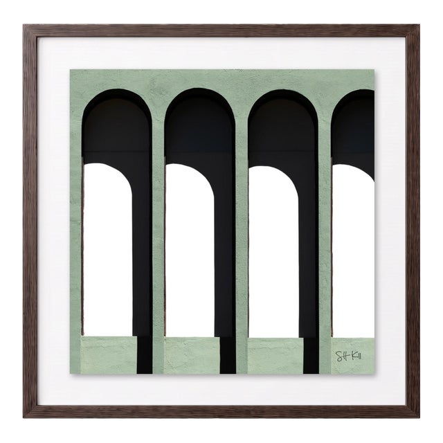 “Walden 05” Giclee Archival Pigment Print 24x24 Framed in Walnut For Sale