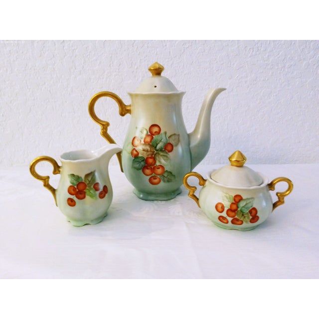 Mid-Century German Holiday China Dinnerware, 11 Pcs For Sale - Image 4 of 6