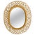 Mid-Century Rattan Wall Mirror in the style of Franco Albini, Italy, 1960s For Sale - Image 9 of 9
