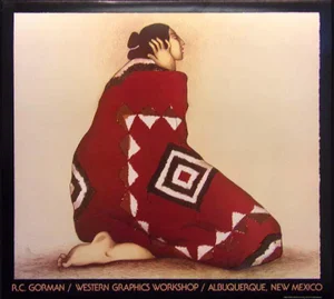 1990s Albuquerque Gallery RC Gorman Exhibition Poster