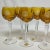 Glass Mid-Century Hollywood Regency German Amber Hand Cut Crystal Wine Glasses - Set of 8. For Sale - Image 7 of 12