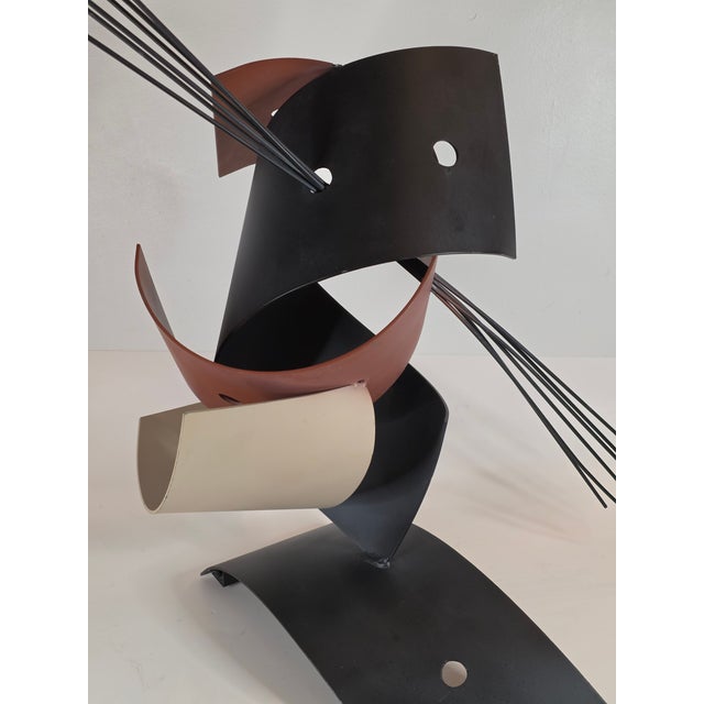 Metal Post Modern Metal Sculpture by Curtis Jeŕe For Sale - Image 7 of 8