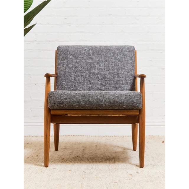 Mid-Century Modern Vintage Danish Lounge Chair For Sale - Image 3 of 12