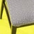 Wooden Chair with Upholstered Seat in Grey Geometric Fabric