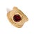 Early 21st Century Majestic Ruby Gold Statement Ring, Size 8 For Sale - Image 5 of 8