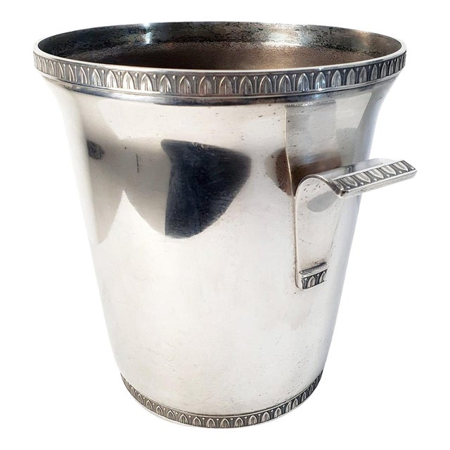 Mid-Century Modern Silver Plated Wine Cooler, Italy, 1950s For Sale