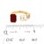 Natural Ruby Sapphire Ring 6.5 14k W Gold 3.64 TCW Certified For Sale - Image 17 of 18