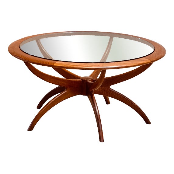 Round Spider Coffee Table attributed to Victor Wilkins for G-Plan, 1960s For Sale