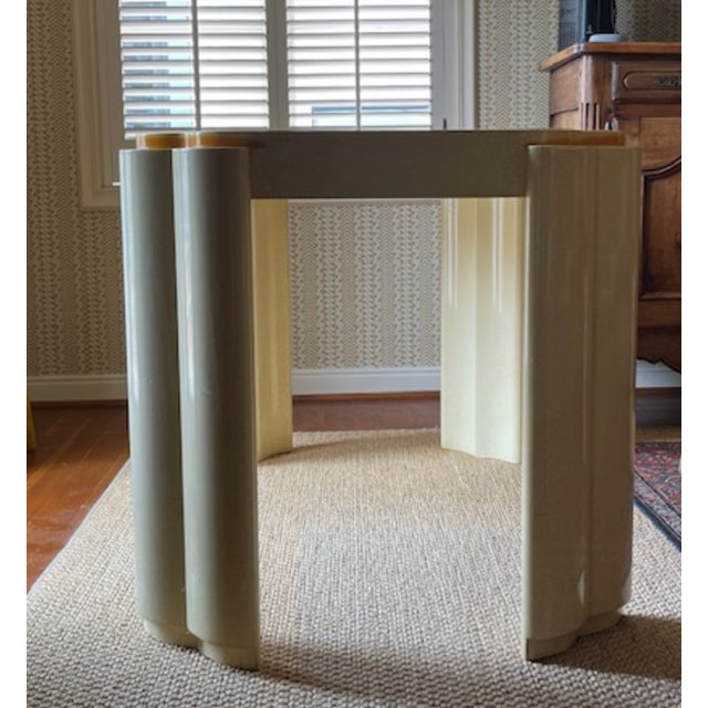 1980s Postmodern Sculptural Plaster-Style Desk With Matching Chair For Sale - Image 11 of 11