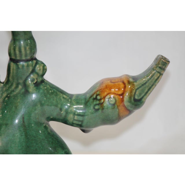 Chinese Antique Chinese Majolica Duck Teapot For Sale - Image 3 of 9