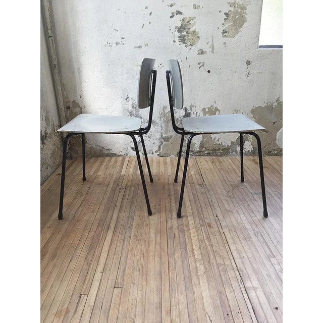 Black Set of Vintage Chairs by Willy Van Der Meeren for Tubax For Sale - Image 8 of 18
