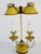 Vintage Decorative Crafts French Style Tole Painted Bouillote Lamp For Sale - Image 11 of 12