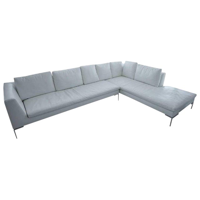 B B Lucrezia Sectional Sofa In Leather Chairish