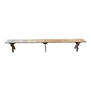 Antique French Farm Bench For Sale