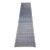 Antique American Amish Rag Runner, Handwoven Wool & Cotton, Stripe Pattern, Gray, 3x12 For Sale
