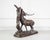 Metal Large Bronze Animal Group – Rutting Stag – Late 19th Century. For Sale - Image 7 of 12