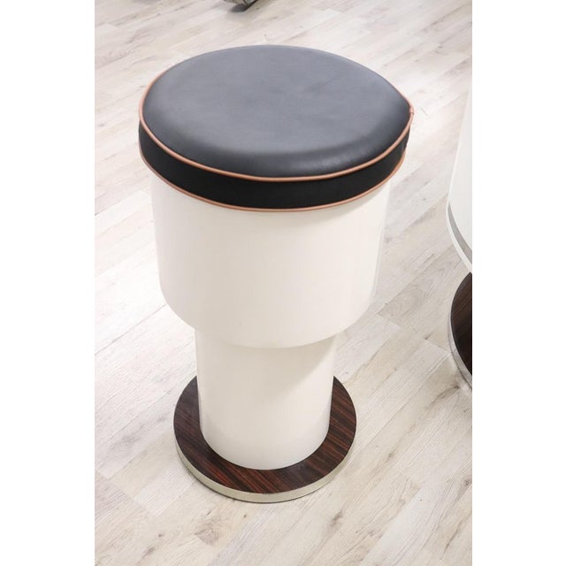 White Space Age White Bar Set, 1960s, Set of 3 For Sale - Image 8 of 16