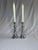 Vintage English Traditional Barley Twist Small Silver Tone Candlesticks, a Pair For Sale - Image 10 of 11