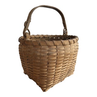 Vintage Mid-Century Ho-Chunk Inspired Basket For Sale