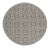 Pool House Indoor Outdoor Rug Light Grey & Charcoal 6'7" Round For Sale