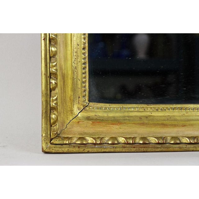 Brown Biedermeier Gilt Wall Mirror with Bulls Eye Bars, Austria, 1830s For Sale - Image 8 of 18