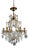 19th Century Louis XV Crystal and Gilt Brass Chandelier For Sale