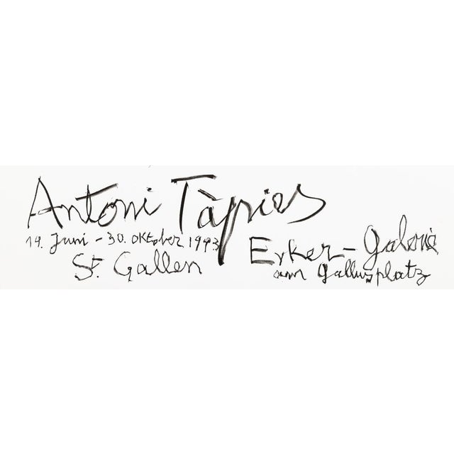Antoni Tapies, Galerie Erker, Lithograph For Sale - Image 6 of 7