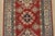 2020s Kazak Runner 2’8” X 6’6” Red Wool Tribal Hand-Knotted Oriental Rug For Sale - Image 5 of 12