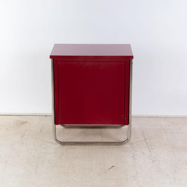 Black Vintage Bauhaus Bedside Tables, 1930s, Set of 2 For Sale - Image 8 of 10