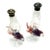 1995 Gazelle Hand Blown Tropical Fish Art Glass Salt & Pepper Shakers For Sale
