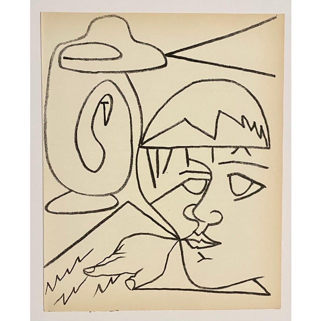 Françoise Gilot, The Reader, Original French Mourlot Modernist Lithograph, 1950s Francois Gilot, 1951 For Sale - Image 4 of 5