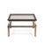 Romeo Rega Mid Century Chrome, Brass and Glass Coffee Table For Sale In Chicago - Image 6 of 8