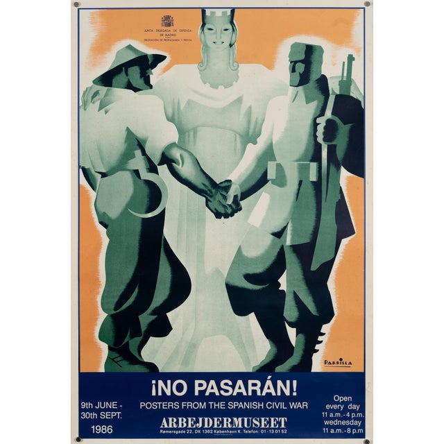 Spanish Civil War Original Exhibition Poster, 1986 For Sale - Image 9 of 9