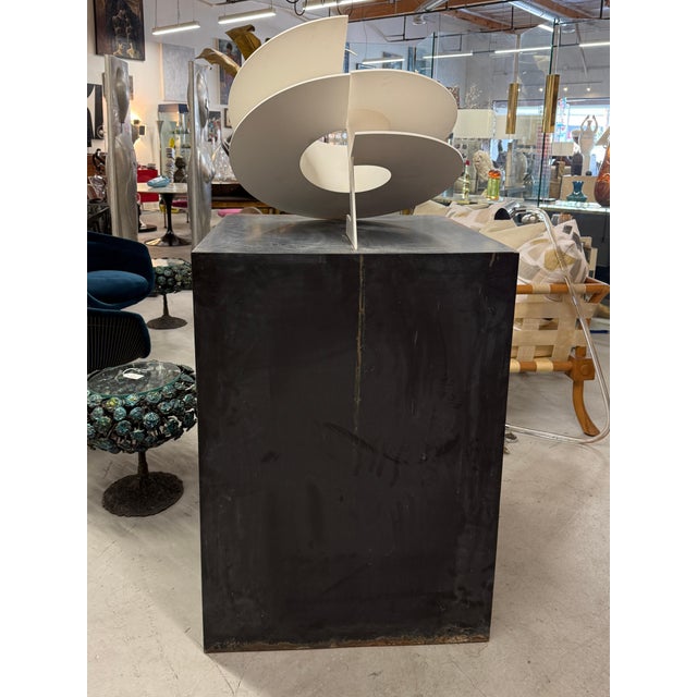 Early 20th Century Massive Steel/Iron Painted Abstract Kinetic Sculpture Attributed to Jerry Peart For Sale - Image 16 of 16