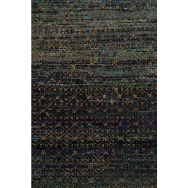 Contemporary Geometric Wool & Natural Silk Rug by Rug & Kilim, India For Sale In New York - Image 6 of 10