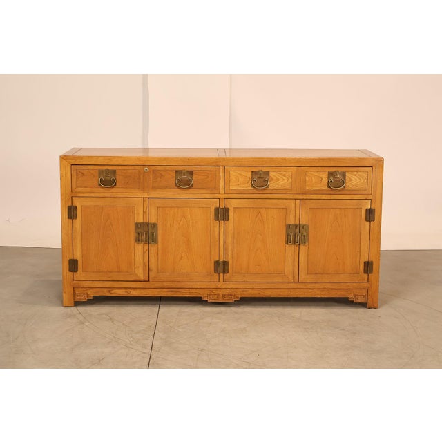 Baker Asian Style Hardwood Credenza Buffet Sideboard For Sale - Image 18 of 18