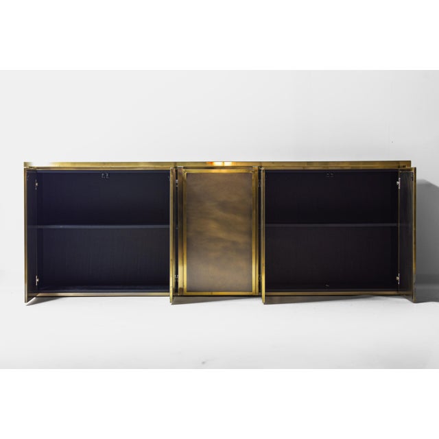 Vintage Sideboard in Brushed Brass from Belgo Chrom, 1970s For Sale - Image 9 of 18
