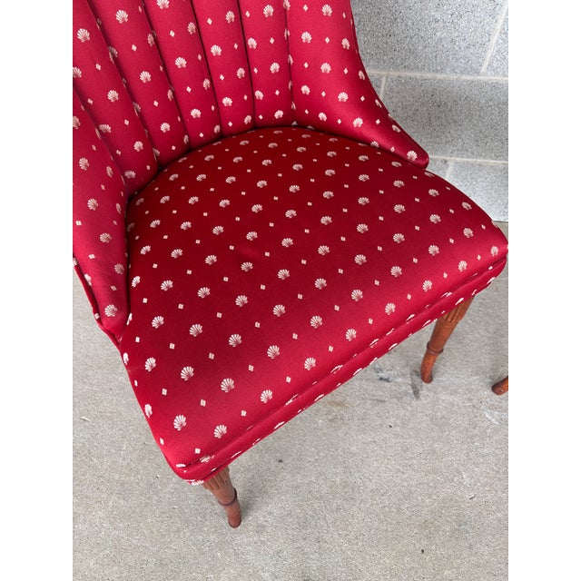 Federal Style Channel Back Tapered Marlboro Leg Fireside Chairs - A Pair For Sale - Image 4 of 10