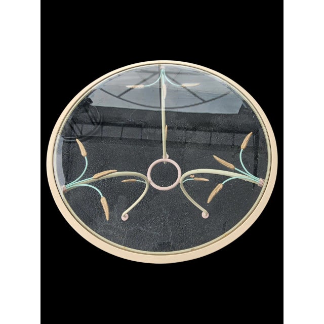 Hollywood Regency 1960s Vintage Hollywood Regency Wheat-Sheaf Table Set of 3 For Sale - Image 3 of 9