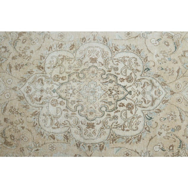 Textile 1970s Vintage Persian Handknotted Wool Orange Oversize Area Rug For Sale - Image 7 of 11