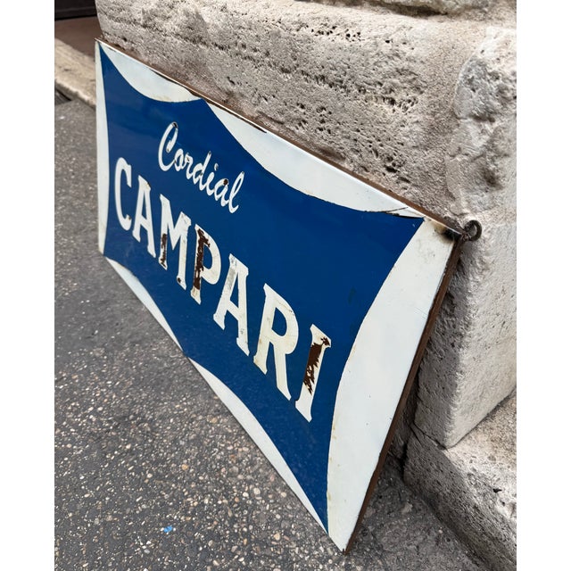 Vintage Cordial Campari Advertising Sign, 1970s For Sale - Image 6 of 8