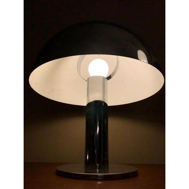 Contemporary Italian Decorative Mushroom Shape Chromed Desk Lamps, 1970s, Set of 2 For Sale - Image 3 of 10