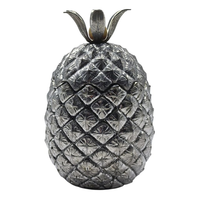 Firenze Pewter Pineapple Ice Bucket Container by Mauro Manetti for Fonderie Darte, 1970s For Sale