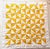 1950s 1950s American Patchwork Bowtie Quilt — Sunshine Yellow & White Cotton 35” Square For Sale - Image 5 of 18
