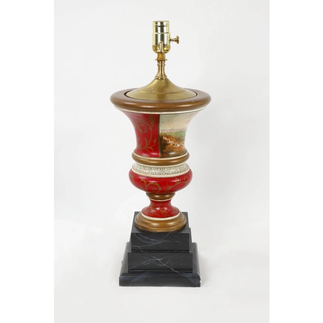 1970s Hunt Urn Lamp by Brunschwig & Fils For Sale - Image 5 of 10