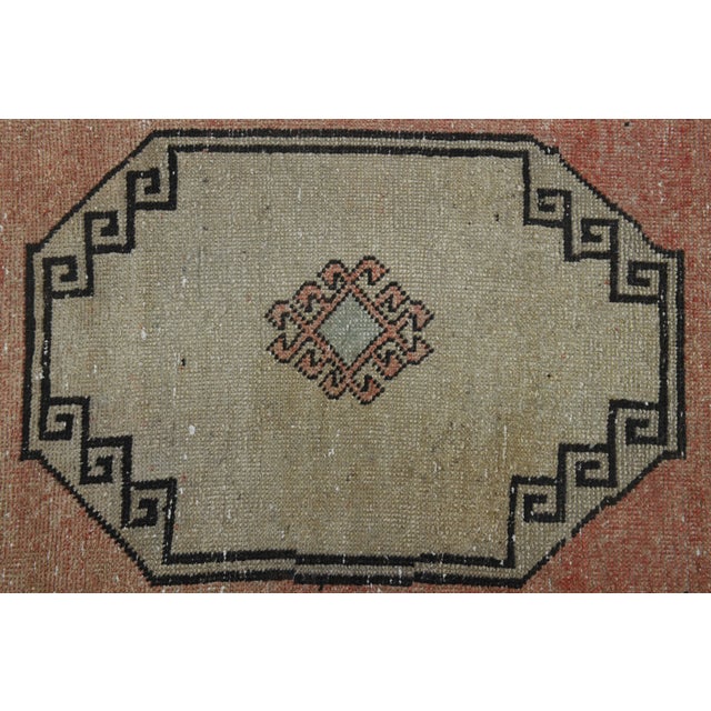1970s Vintage Handmade Wool Cotton Orange Runner Rug For Sale - Image 10 of 10